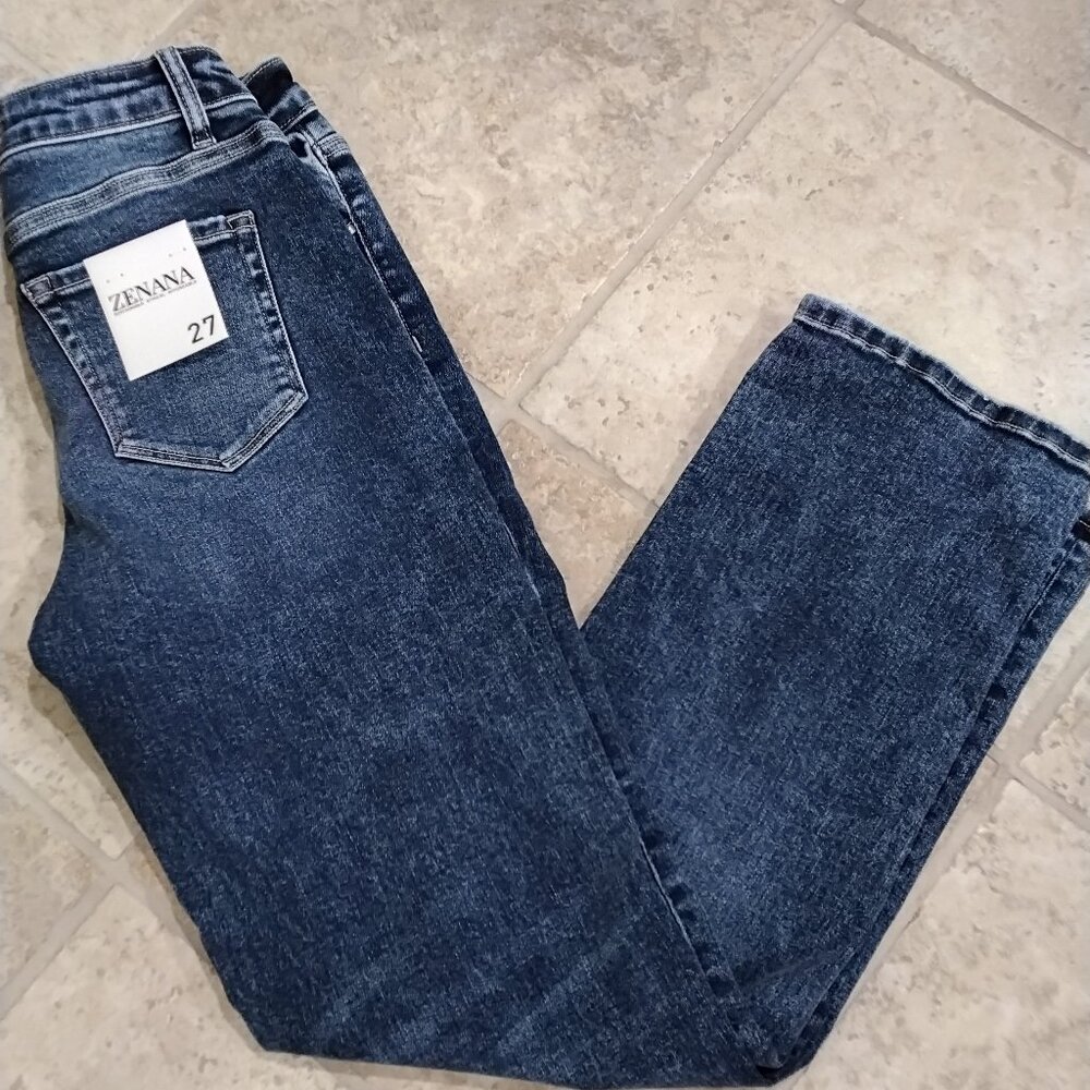 Zenana Jeans, Size 27, Dark wash